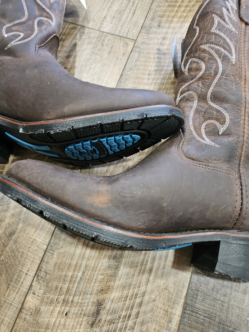 Double H 10.5 Western Work Boots Robert 3282 Brown 12" AG7 Mens NWT NEW Cowboy - Picture 6 of 16